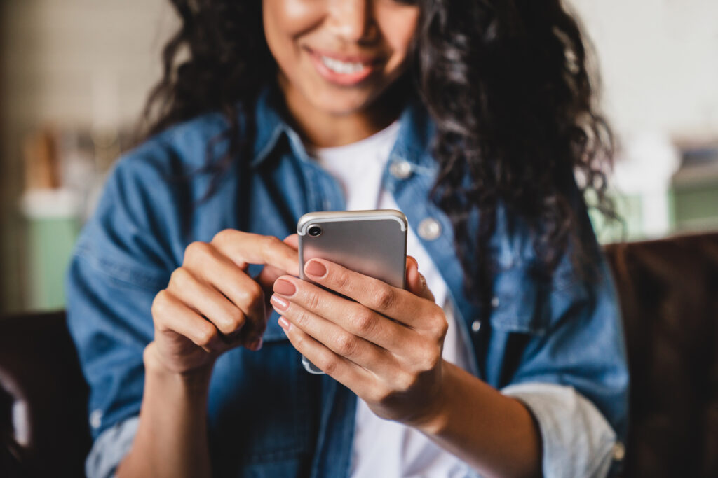 Mobile health technology in use during a patient consultation
